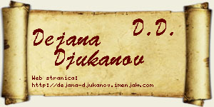 Dejana Đukanov vizit kartica